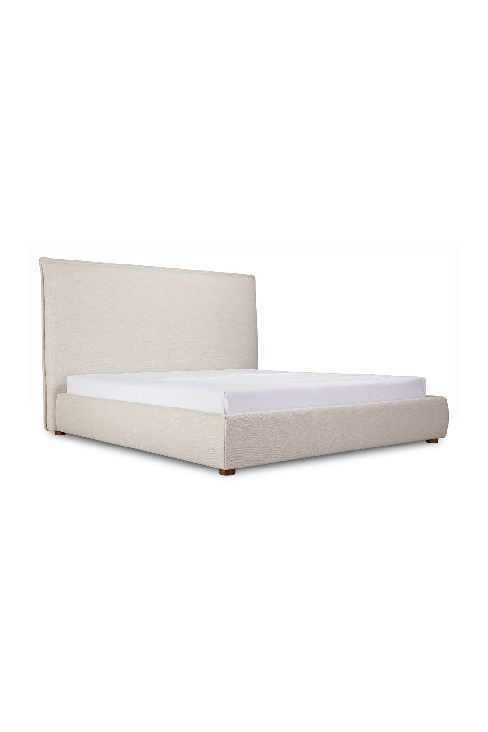   Modern European furniture - Beige Linen Blend Bed - www.oroa.com | Oroa.com