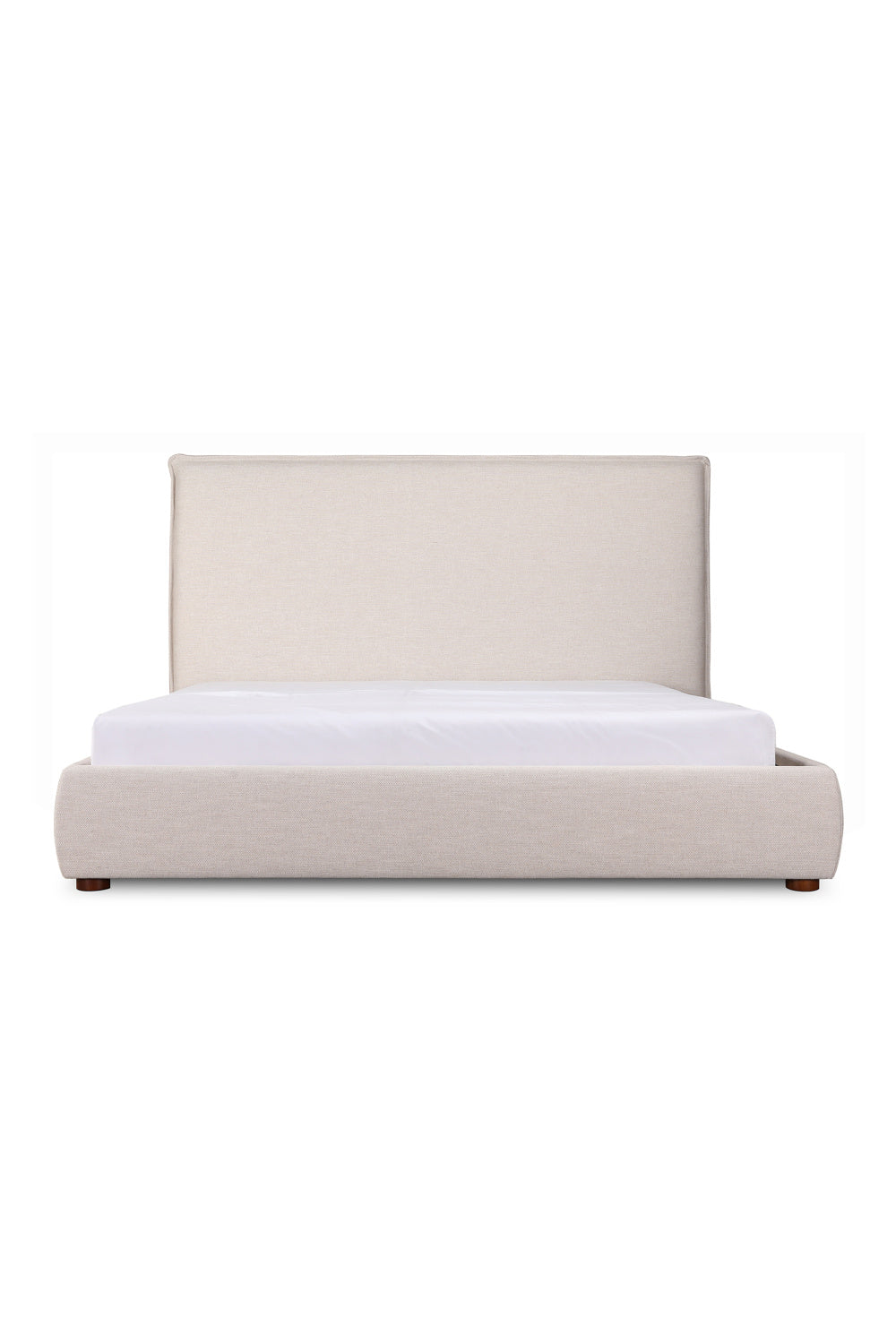   Modern European furniture - Beige Linen Blend Bed - www.oroa.com | Oroa.com