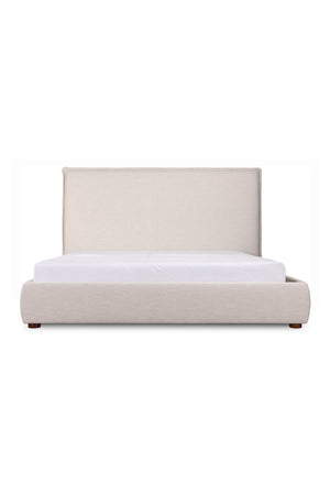   Modern European furniture - Beige Linen Blend Bed - www.oroa.com | Oroa.com