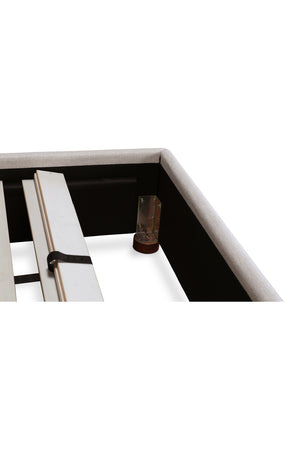   Modern European furniture - Beige Linen Blend Bed - www.oroa.com | Oroa.com