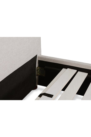   Modern European furniture - Beige Linen Blend Bed - www.oroa.com | Oroa.com