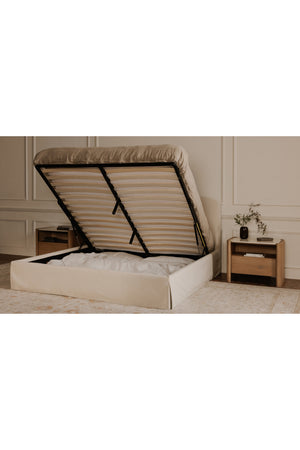   Modern European furniture - Cream Storage Bed - www.oroa.com | Oroa.com
