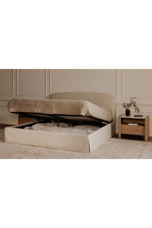   Modern European furniture - Cream Storage Bed - www.oroa.com | Oroa.com
