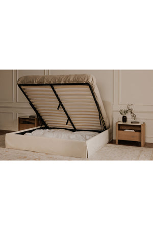  Modern European furniture - Cream Storage Bed - www.oroa.com | Oroa.com