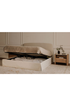   Modern European furniture - Cream Storage Bed - www.oroa.com | Oroa.com