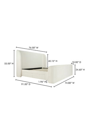   Modern European furniture - Upholstered Storage Bed - www.oroa.com | Oroa.com