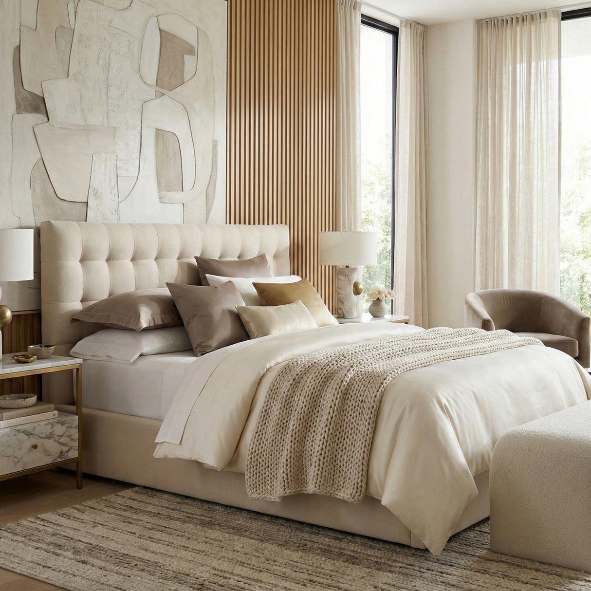   Modern European furniture - Tufted Storage Bed - www.oroa.com | Oroa.com