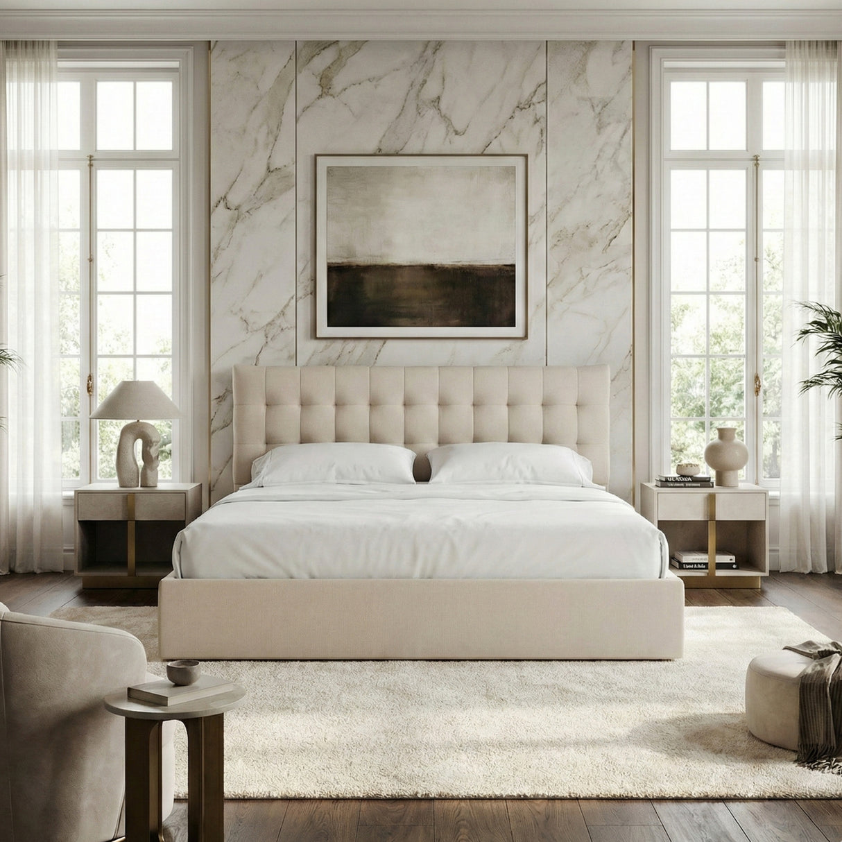   Modern European furniture - Tufted Storage Bed - www.oroa.com | Oroa.com