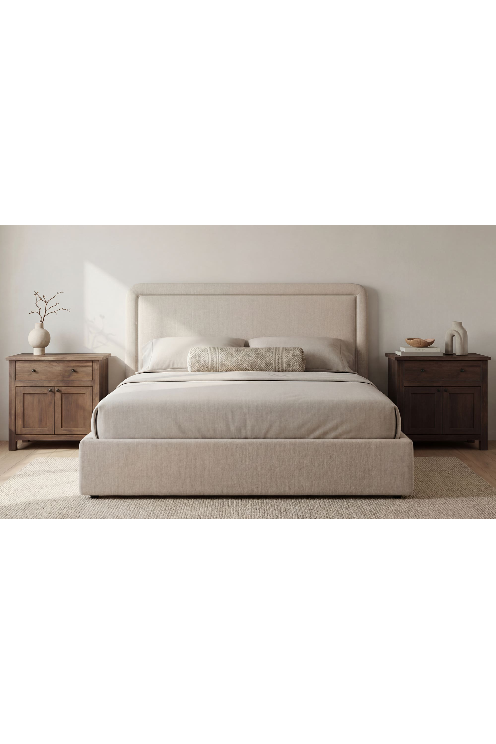   Modern European furniture - Piped Detail Storage Bed - www.oroa.com | Oroa.com