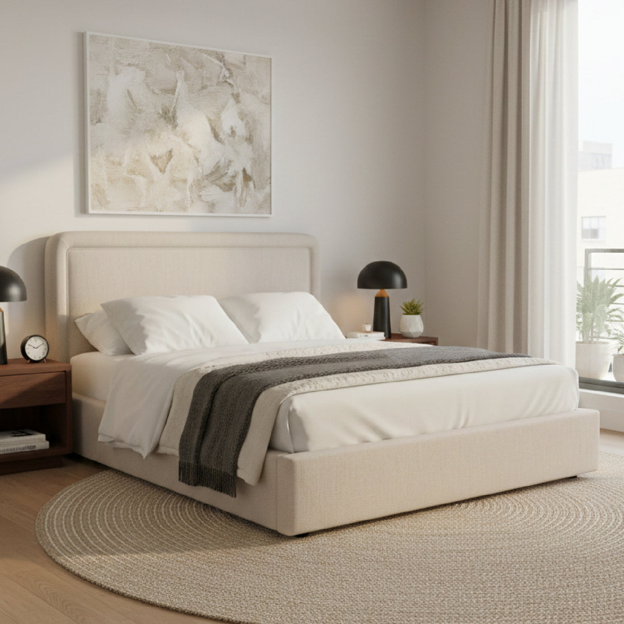   Modern European furniture - Piped Detail Storage Bed - www.oroa.com | Oroa.com