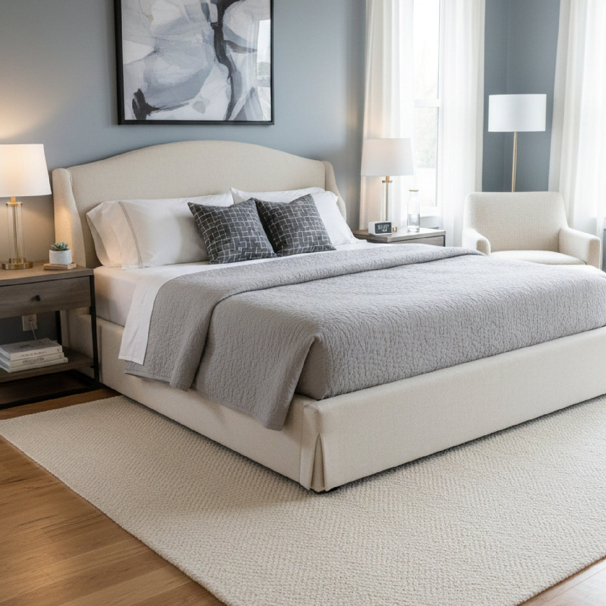   Modern European furniture - Wingback Framed Storage Bed - www.oroa.com | Oroa.com