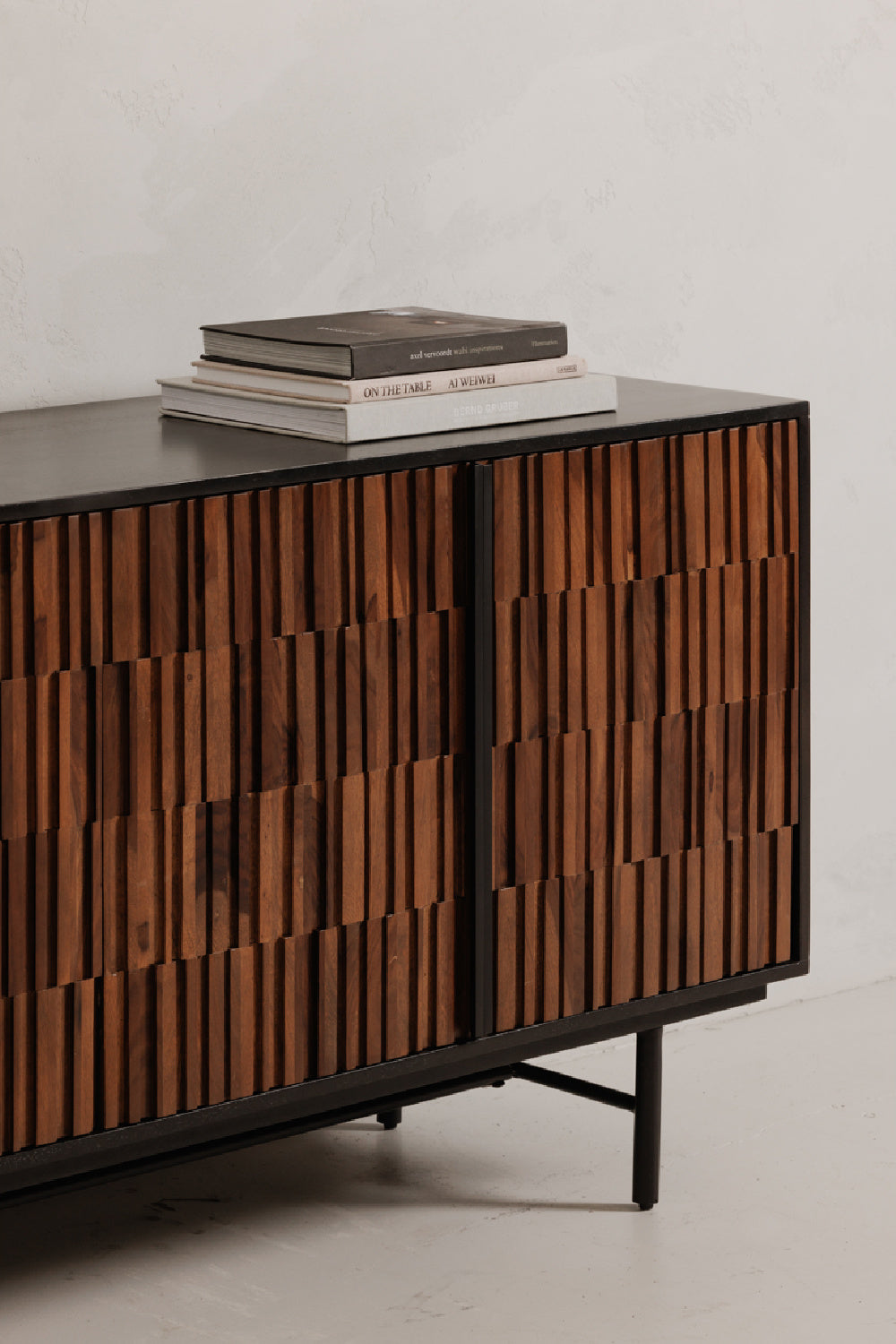   Modern European furniture - Reeded Wood 4-Door Sideboard - www.oroa.com | Oroa.com