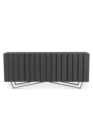   Modern European furniture - Dark Mango Wood 4-Door Sideboard - www.oroa.com | Oroa.com