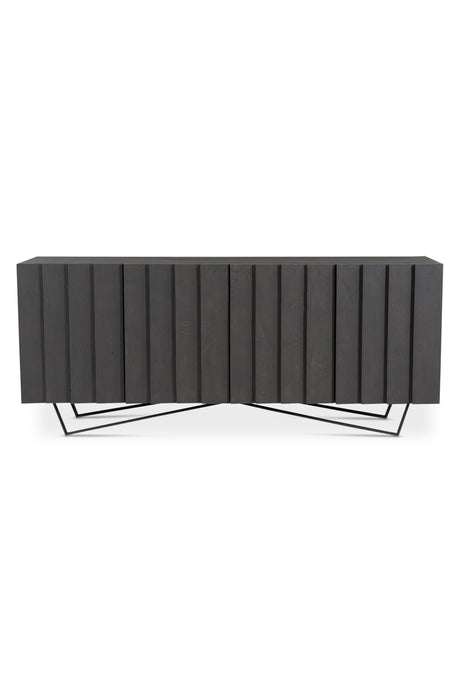   Modern European furniture - Dark Mango Wood 4-Door Sideboard - www.oroa.com | Oroa.com