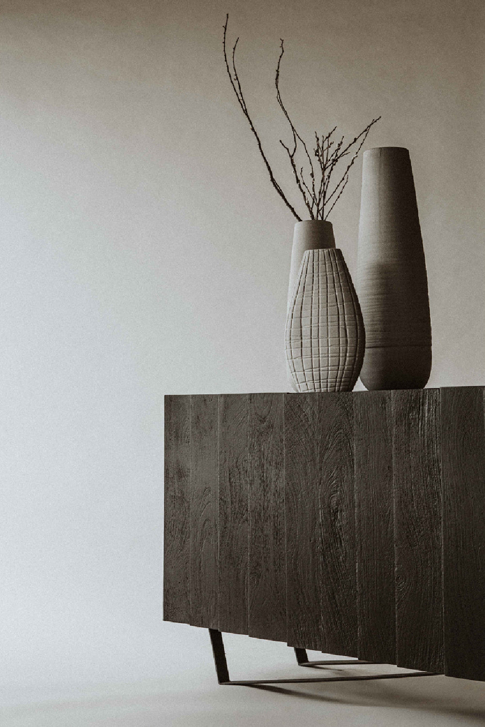   Modern European furniture - Dark Mango Wood 4-Door Sideboard - www.oroa.com | Oroa.com