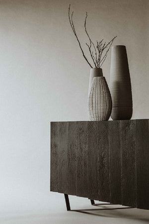   Modern European furniture - Dark Mango Wood 4-Door Sideboard - www.oroa.com | Oroa.com