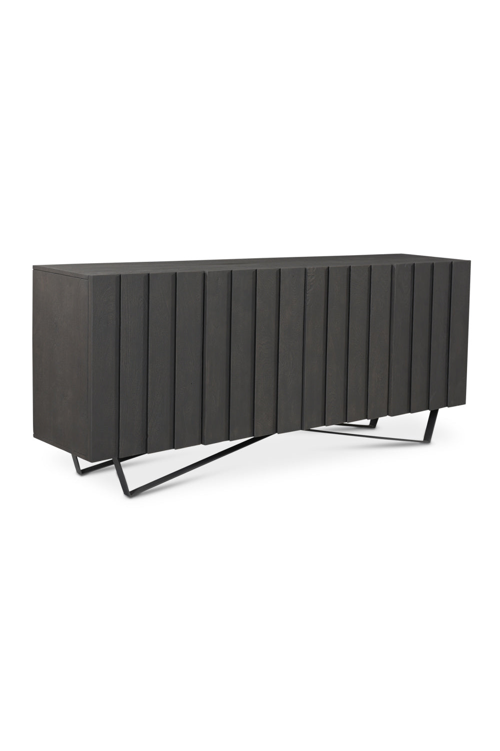   Modern European furniture - Dark Mango Wood 4-Door Sideboard - www.oroa.com | Oroa.com