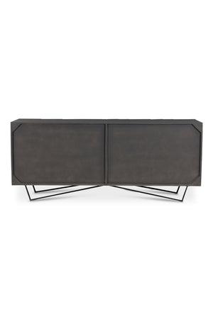   Modern European furniture - Dark Mango Wood 4-Door Sideboard - www.oroa.com | Oroa.com