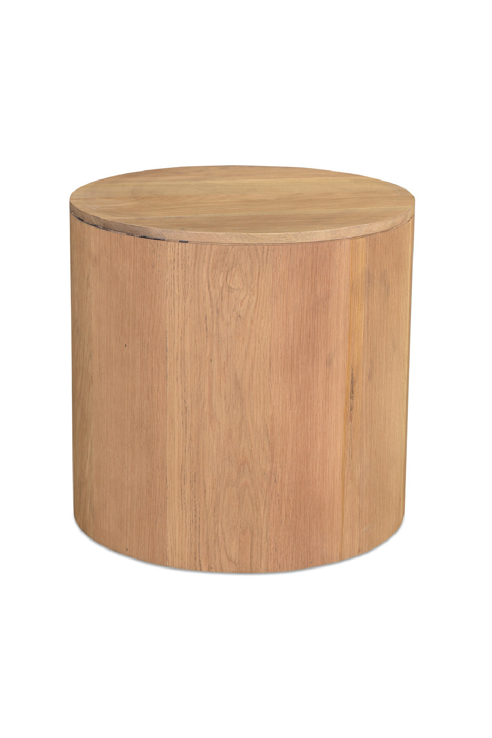  Modern European furniture - Oak Round 1-Drawer Nightstand - www.oroa.com | Oroa.com