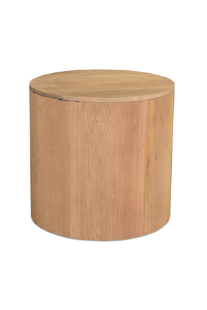   Modern European furniture - Oak Round 1-Drawer Nightstand - www.oroa.com | Oroa.com