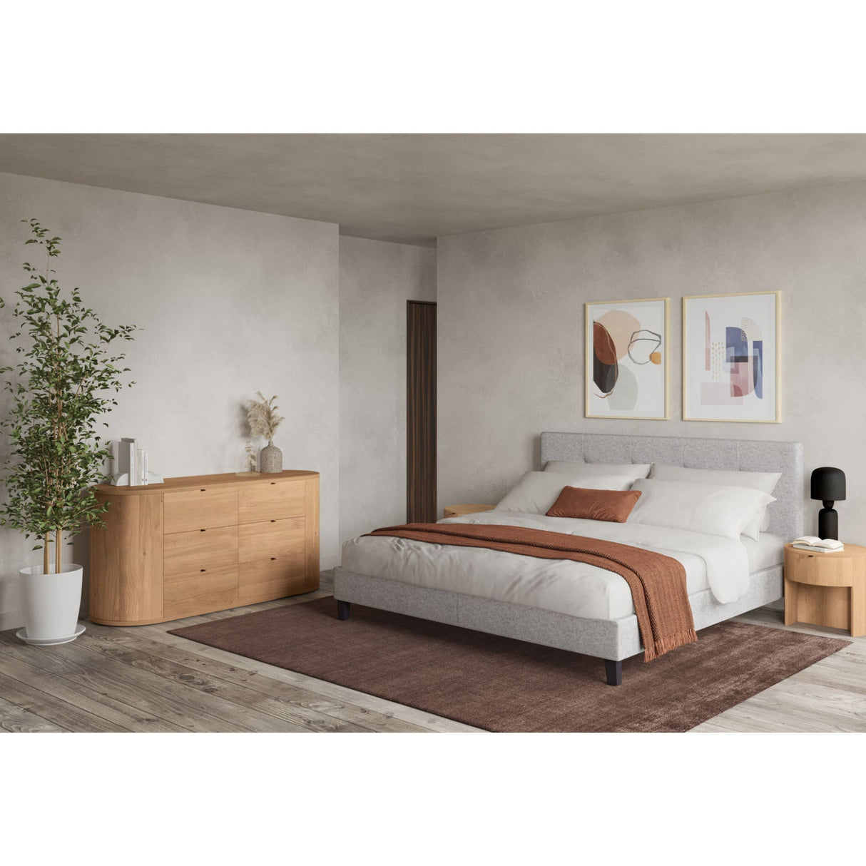   Modern European furniture - Natural Oak 6-Drawer Dresser - www.oroa.com | Oroa.com
