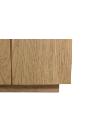   Modern European furniture - Natural Oak 4-Door Media Cabinet - www.oroa.com | Oroa.com