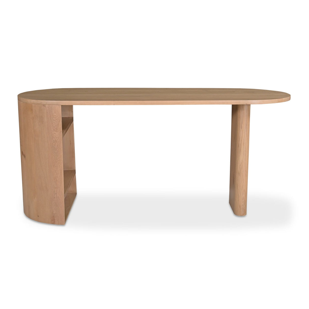   Modern European furniture - Natural Oak 3-Open Shelf Desk - www.oroa.com | Oroa.com