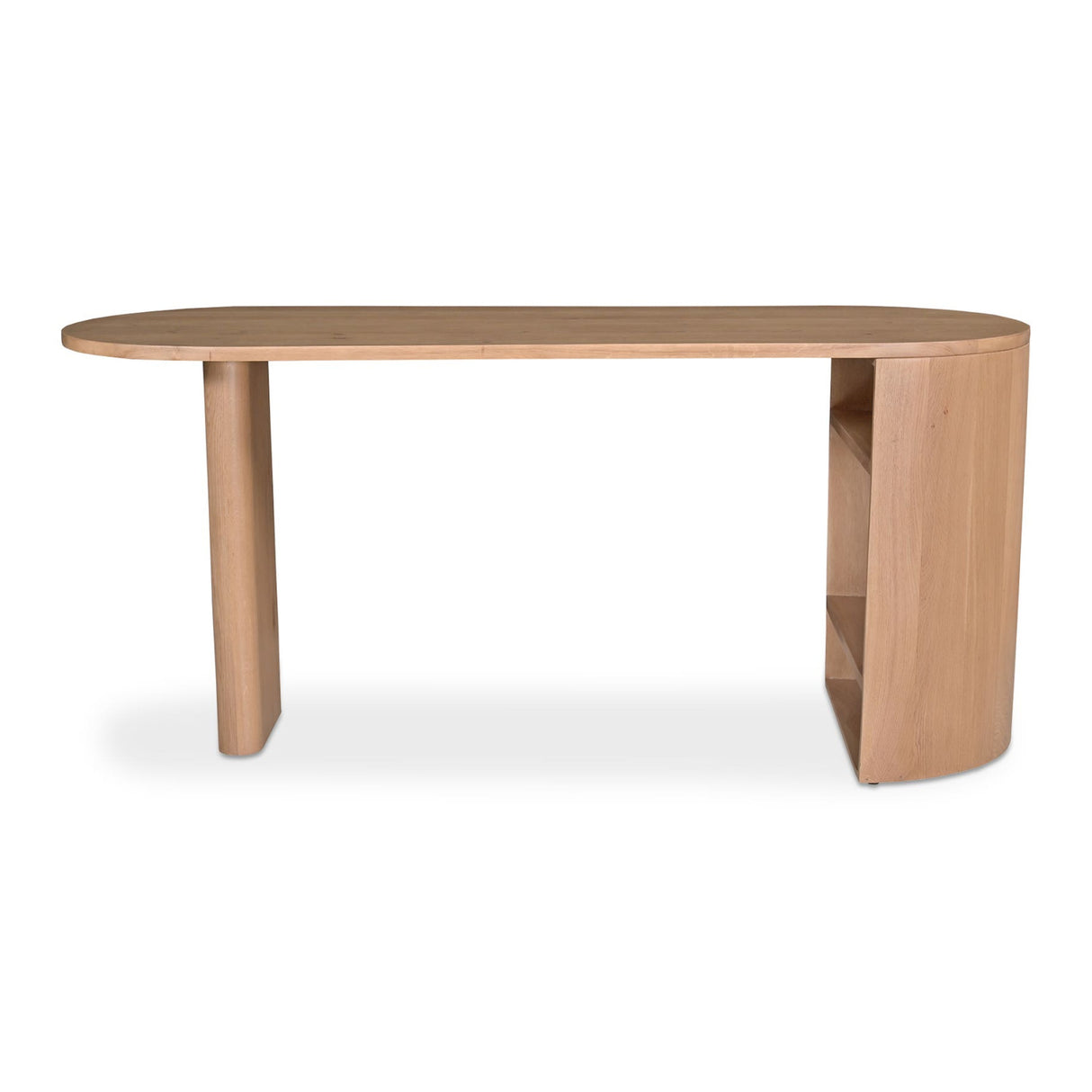   Modern European furniture - Natural Oak 3-Open Shelf Desk - www.oroa.com | Oroa.com