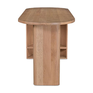   Modern European furniture - Natural Oak 3-Open Shelf Desk - www.oroa.com | Oroa.com