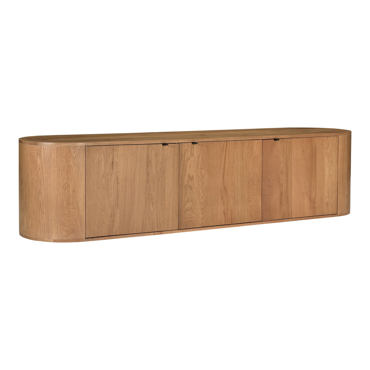   Modern European furniture - Natural Oak 3-Door Media Bench - www.oroa.com | Oroa.com