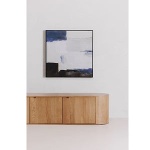   Modern European furniture - Natural Oak 3-Door Media Bench - www.oroa.com | Oroa.com