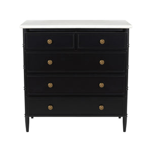   Modern European furniture - Black 5-Drawer Chest - www.oroa.com | Oroa.com
