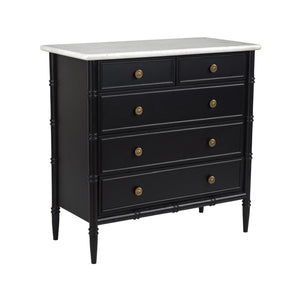   Modern European furniture - Black 5-Drawer Chest - www.oroa.com | Oroa.com