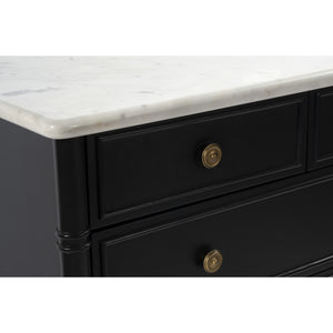   Modern European furniture - Black 5-Drawer Chest - www.oroa.com | Oroa.com