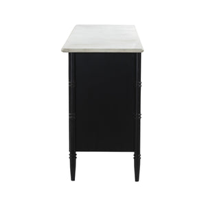   Modern European furniture - Black 6-Drawer Chest - www.oroa.com | Oroa.com