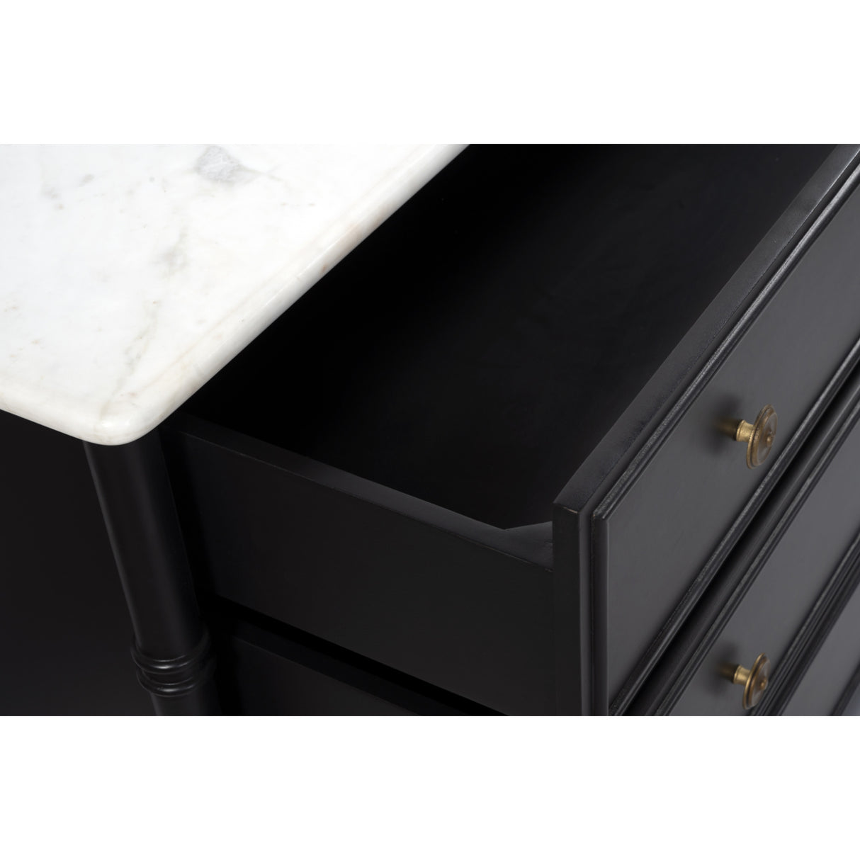   Modern European furniture - Black 6-Drawer Chest - www.oroa.com | Oroa.com