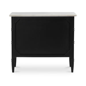   Modern European furniture - Black 3-Drawer Nightstand - www.oroa.com | Oroa.com