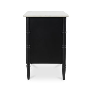   Modern European furniture - Black 3-Drawer Nightstand - www.oroa.com | Oroa.com