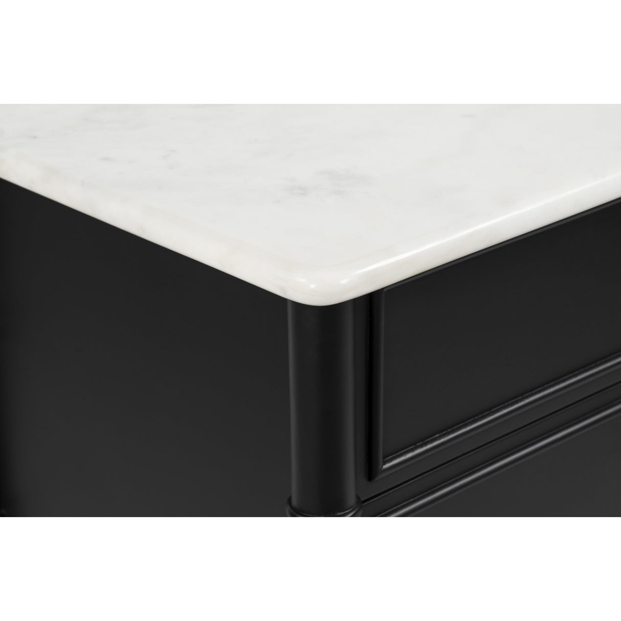   Modern European furniture - Black 3-Drawer Nightstand - www.oroa.com | Oroa.com