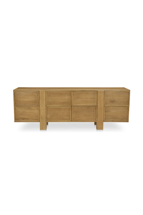   Modern European furniture - Japandi Oak 8-Drawer Dresser - www.oroa.com | Oroa.com