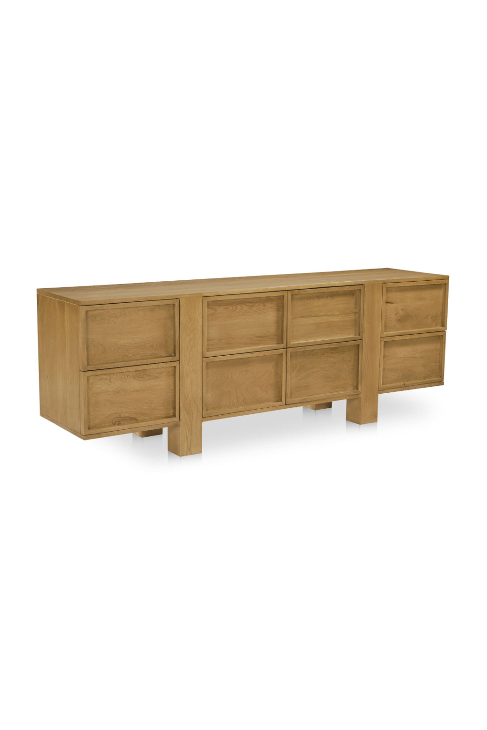   Modern European furniture - Japandi Oak 8-Drawer Dresser - www.oroa.com | Oroa.com