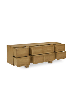   Modern European furniture - Japandi Oak 8-Drawer Dresser - www.oroa.com | Oroa.com