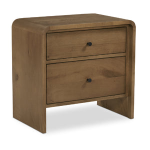   Modern European furniture - 2-Drawer Solid Oak Nightstand - www.oroa.com | Oroa.com