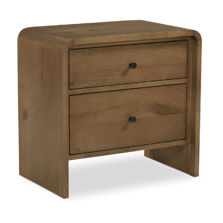   Modern European furniture - 2-Drawer Solid Oak Nightstand - www.oroa.com | Oroa.com