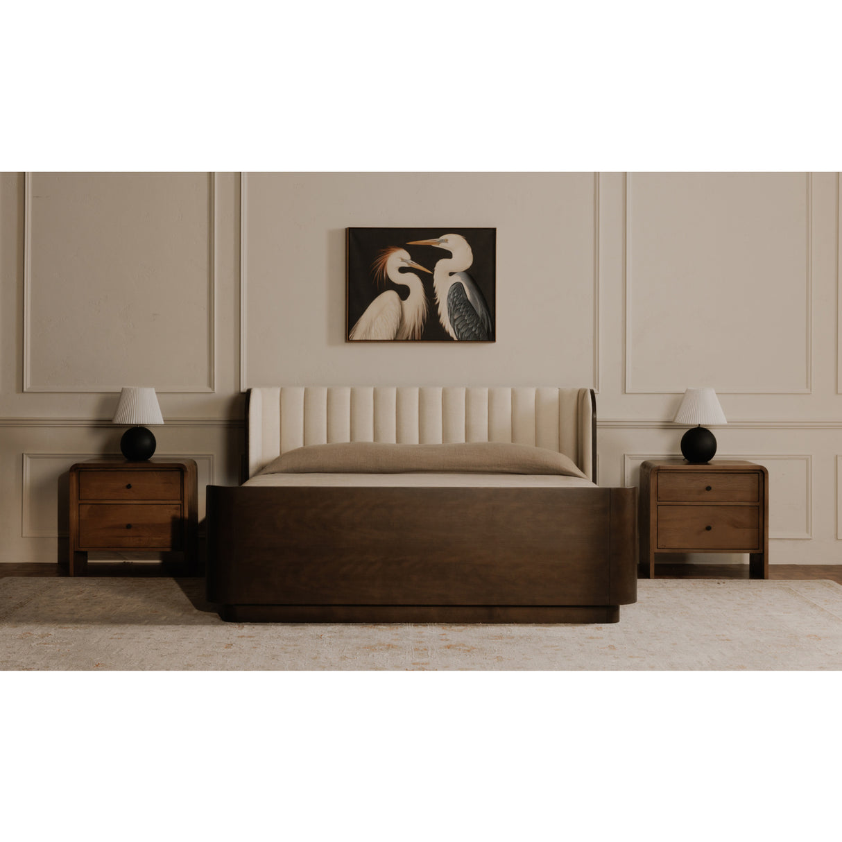   Modern European furniture - 2-Drawer Solid Oak Nightstand - www.oroa.com | Oroa.com