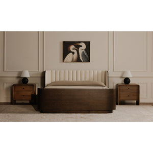   Modern European furniture - 2-Drawer Solid Oak Nightstand - www.oroa.com | Oroa.com