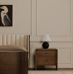   Modern European furniture - 2-Drawer Solid Oak Nightstand - www.oroa.com | Oroa.com