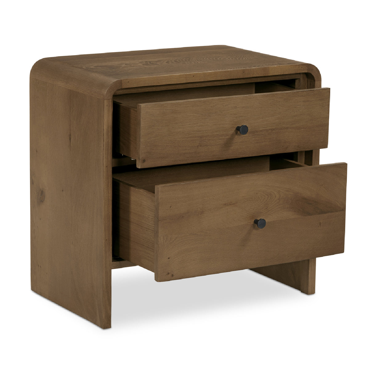   Modern European furniture - 2-Drawer Solid Oak Nightstand - www.oroa.com | Oroa.com