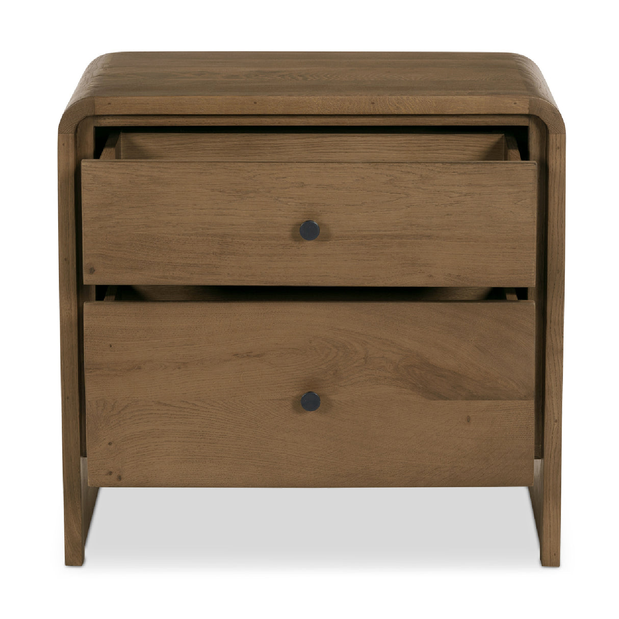   Modern European furniture - 2-Drawer Solid Oak Nightstand - www.oroa.com | Oroa.com