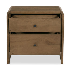   Modern European furniture - 2-Drawer Solid Oak Nightstand - www.oroa.com | Oroa.com